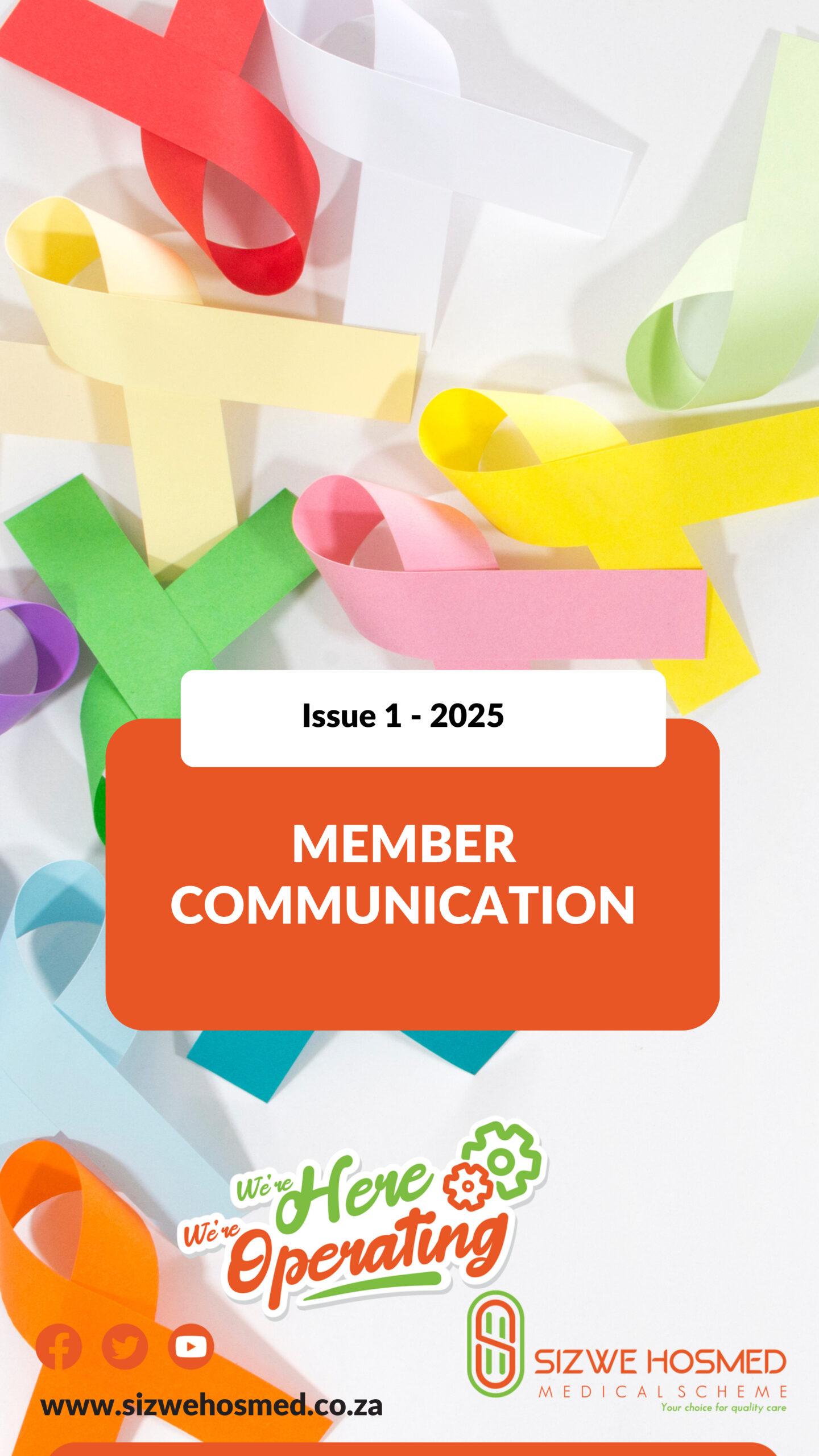 Member Communication | Issue 1 - 2025 | Sizwe Hosmed Medical Scheme | South Africa