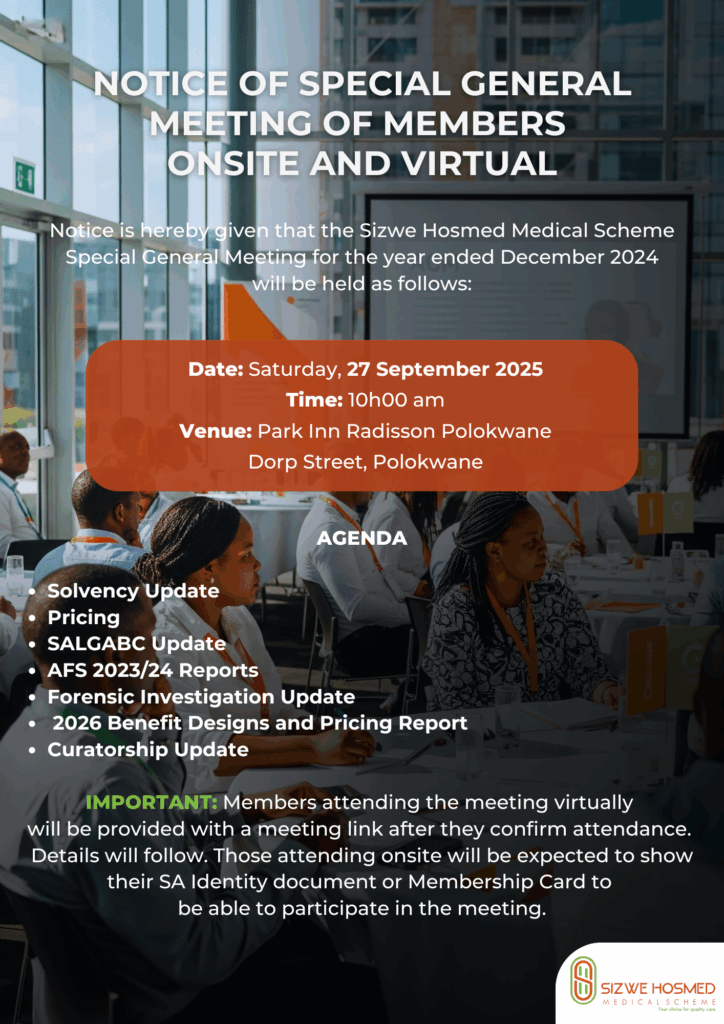 Sizwe Hosmed Member Notice - Special General Meeting